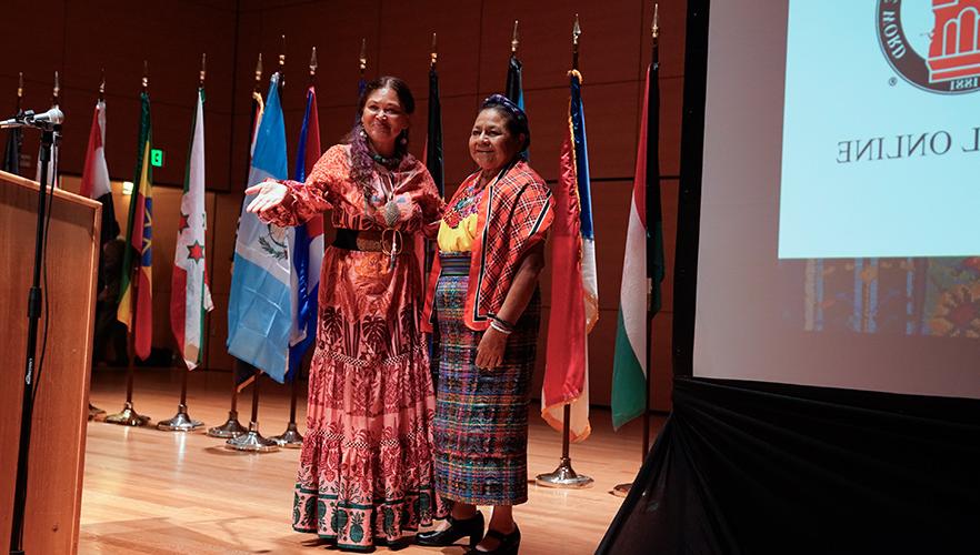 Rigoberta Menchú Tum with guest